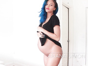 Pregnant Ariana Simon Explosive Solo Pussy Blast 💦🔥