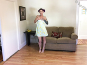 Badlittlegrrl Peels Tiny Banana Dress & Flexes Wild 💦🍌🔥