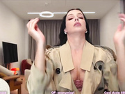 CrazyM Honey Birdette Trench Coat Tease - Outdoor Flash 🔥