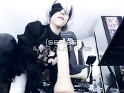 LanaRain 2B Cosplay POV Footjob Nier Automata Provocazione 💦🍆