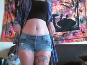 Lily Ivy's Sizzling Strip Tease & Body Worship 🔥💦👅