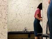 Nerdy Amber Cums Hard in Changing Room 💦 Intense Solo Orgasm