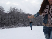 Sexxylorry Juego Salvaje en Nieve y Explosión de Chorros 💦❄️🔥