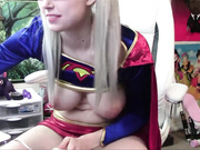 xFuukax Supergirl Cosplay Super Squirt Eksplozja 💦🔥